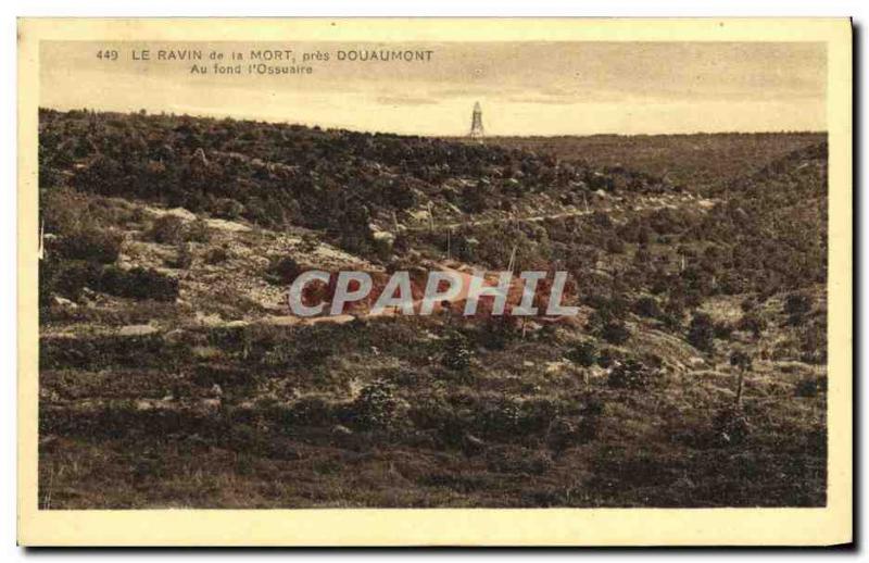Old Postcard Army Douaumont The Death Ravine Basically the boneyard