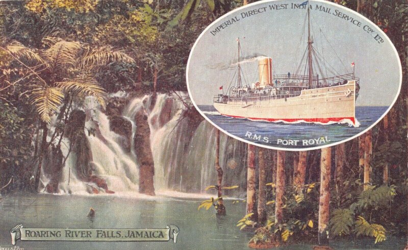 Two Postcards Jamaica via Imperial Direct West India Mail Service~127431