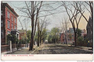 WORCESTER, Massachusetts, 1900-1910s; Elm Street View