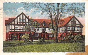 White Plains New York 1933 Postcard Rest Home for Convalescents