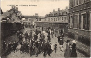 CPA CHAUNY Le Faubourg de Soissons (156051)