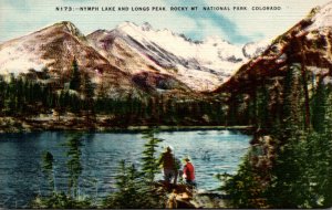 Colorado Rocky Mountain National Park Nymph Lake and Longs Peak