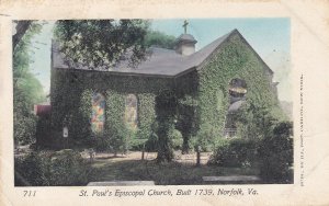 NORFOLK, Virginia, PU-1905; St. Paul's Episcopal Church