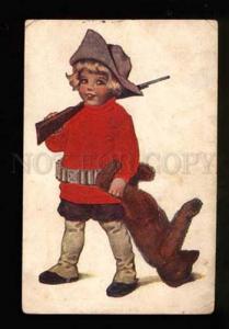 3043183 Boy as Hunter TEDDY BEAR by GUTMANN Vintage Russian PC