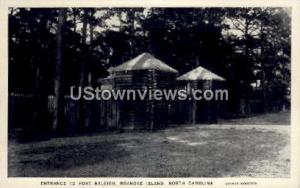 Entrance to Fort Raleigh Roanoke Island NC Unused