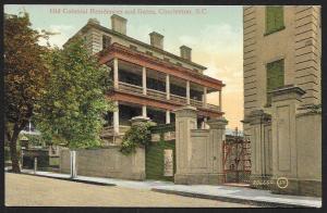 Old Colonial Residences & Gates Charleston S Carolina Unused c1910s