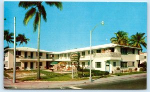 MIAMI BEACH, FL ~ Roadside SORRENTO VILLAS Motel Apartments 1950s Postcard