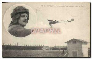 Old Postcard Jet Aviation M Bleriot monoplane on Daucourt