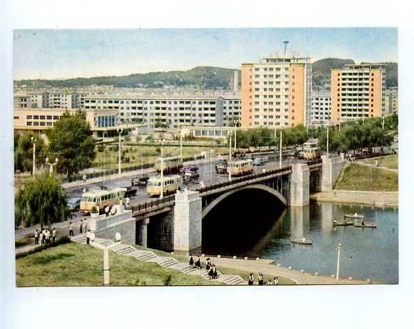 180374 Korea Pyongyang residential quarter Pothonbol postcard