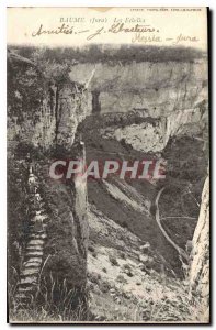 Old Postcard Baume Jura Ladders