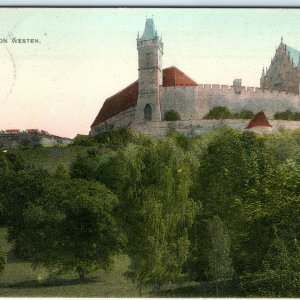 1907 Germany Veste Coburg Fortress Postcard Bavaria Medieval Castle Photo A29
