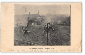 Railroad Yards, Goodland, Kansas Trains 1907 Kirwin, KS Rare Antique Postcard