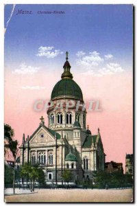 Old Postcard Christus Kirche Mainz