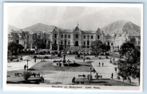 RPPC Palacio de Gobierno LIMA Peru Postcard