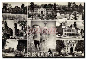 Postcard Old Bourbon L'Archambault L'Etang The Etablissement Thermal Chateau ...