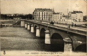 CPA Roanne- Le Pont et le Quai de la Loire FRANCE (907277)