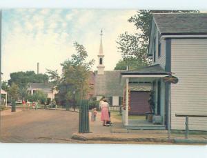 Unused Pre-1980 CHURCH SCENE Mystic Connecticut CT L3266@