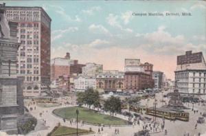Michigan Detroit Campus Martius Trolleys