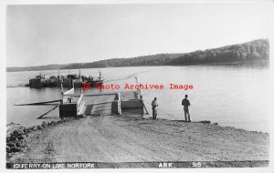 AR, Henderson, Arkansas, RPPC, Lake Norfolk Car Ferry Arriving, Photo No 315