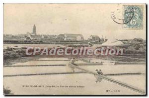 Postcard Old Bourg of Batz Loire Inf view of the salt marshes