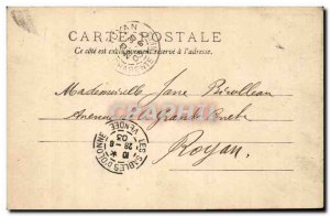 Sables d & # 39olonne Old Postcard dock and harbor