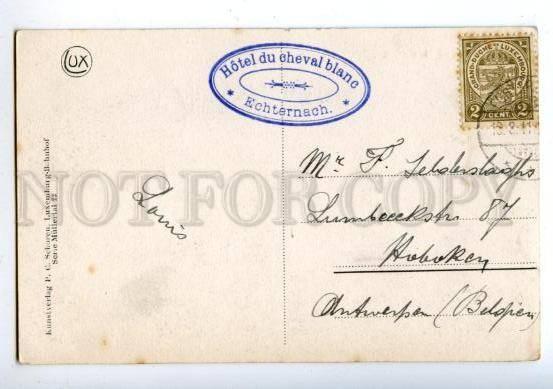 158209 LUXEMBOURG BEAUFORT Ruines Postmark HOTEL CHEVAL BLANC