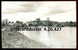 h5140- LAC AUX SABLES Quebec 1946 Panoramic View. Real Photo Postcard by Duplain