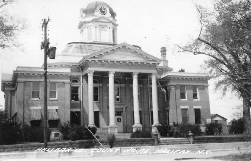 Halifax North Carolina Court House Real Photo Antique Postcard K39826