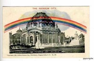 Pan-American Expo Rainbow City Music Postcard 