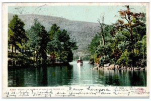 1906 Among The Harbor Islands Lake George New York NY Canajoharie NY Postcard 