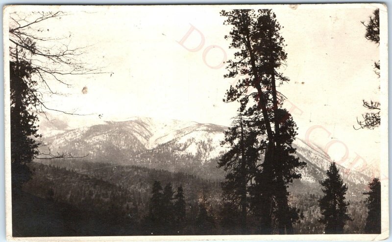 c1920s Mount San Gorgonio, CA RPPC Bernardino Mountains Real Photo Postcard A94