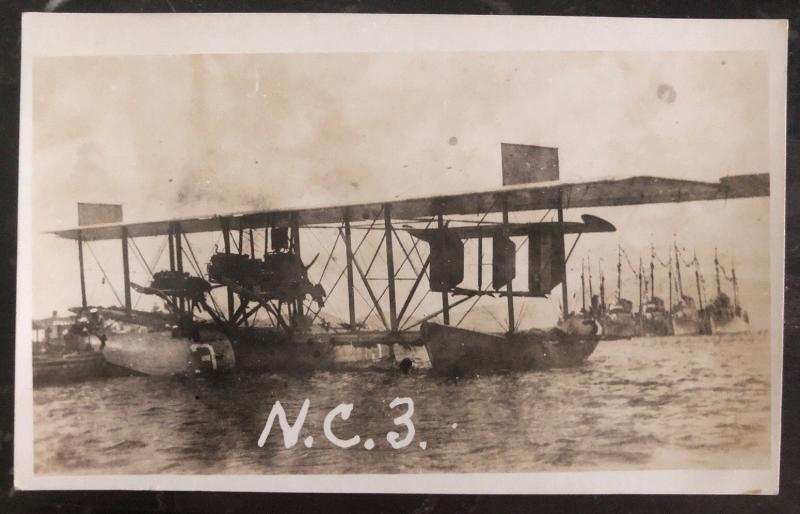 Mint USA Real Picture Postcard RPPC Flying Boat The Curtiss NC 3 Transatlantic B