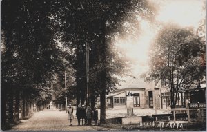 Netherlands Heerhugowaard Middenweg Fotokaart Vintage RPPC C119