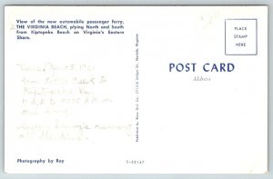 Ferry  The Virginia Beach  Kiptopeke Beach  Virginia   Postcard