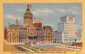 City Hall & Municipal Office Building, Memorial Plaza in Baltimore, Maryland