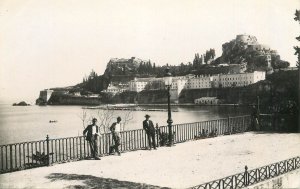 Greece Corfu citadel vintage photo postcard