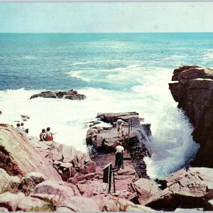 c1970s Bar Harbor, ME Acadia Nat'l Park Thunder Hole Desert Island GIANT PC 8O