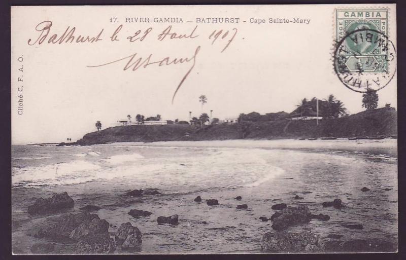  Vintage Postcard Gambia Gambia Bathurst Wraps Mary Sainte