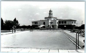 RPPC  MONTERREY, MEXICO  Swimming Pool APARTAMIENTOS CALIFORNIA c1950s Postcard