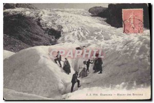 Old Postcard Chamonix Bossons Glacier Mountaineering