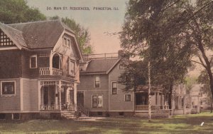PRINCETON, Illinois, 1900-1910's; So. Main St. Residences
