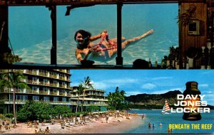 Hawaii Waikiki Reef Hotel Davy Jones Locker Cocktail Lounge