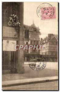 Rouen Old Postcard L & # 39endroit or brulee was Jeanne d & # 39arc