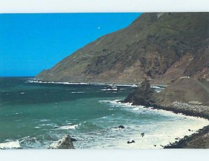 Pre-1980 NATURE SCENE Big Sur - Near Carmel California CA AD2498