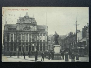 Wales CARDIFF The Free Library c1904 Postcard by Hartmann 2524.9