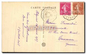 Old Postcard Vezelay Basilica De La Madeleine Portal Narthex Eardrum