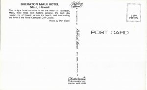 Aerial View of the Sheraton Maui Hotel Royal Kaanapali Golf Course Maui Hawaii