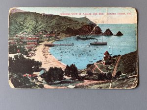 Avalon Catalina Island CA Seascape Litho Postcard A1142083934