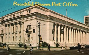 Vintage Postcard Beautiful Post Office Marble Federal Center Denver Colorado CO