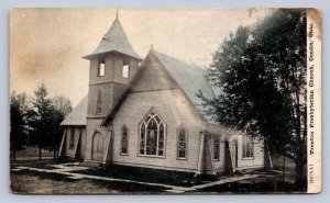 J97/ Condit Ohio Postcard c1910 Trenton Presbyterian Church 452